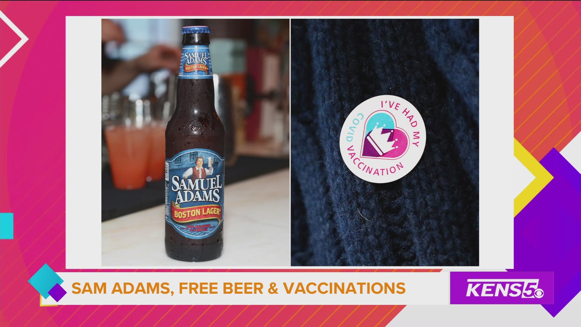 Sam Adams is giving free beer vouchers to people who get their vaccines.