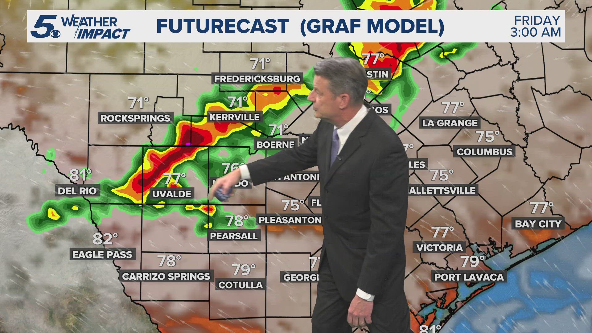 There is also a slight chance of mainly afternoon showers and storms Friday through Monday, June 2.