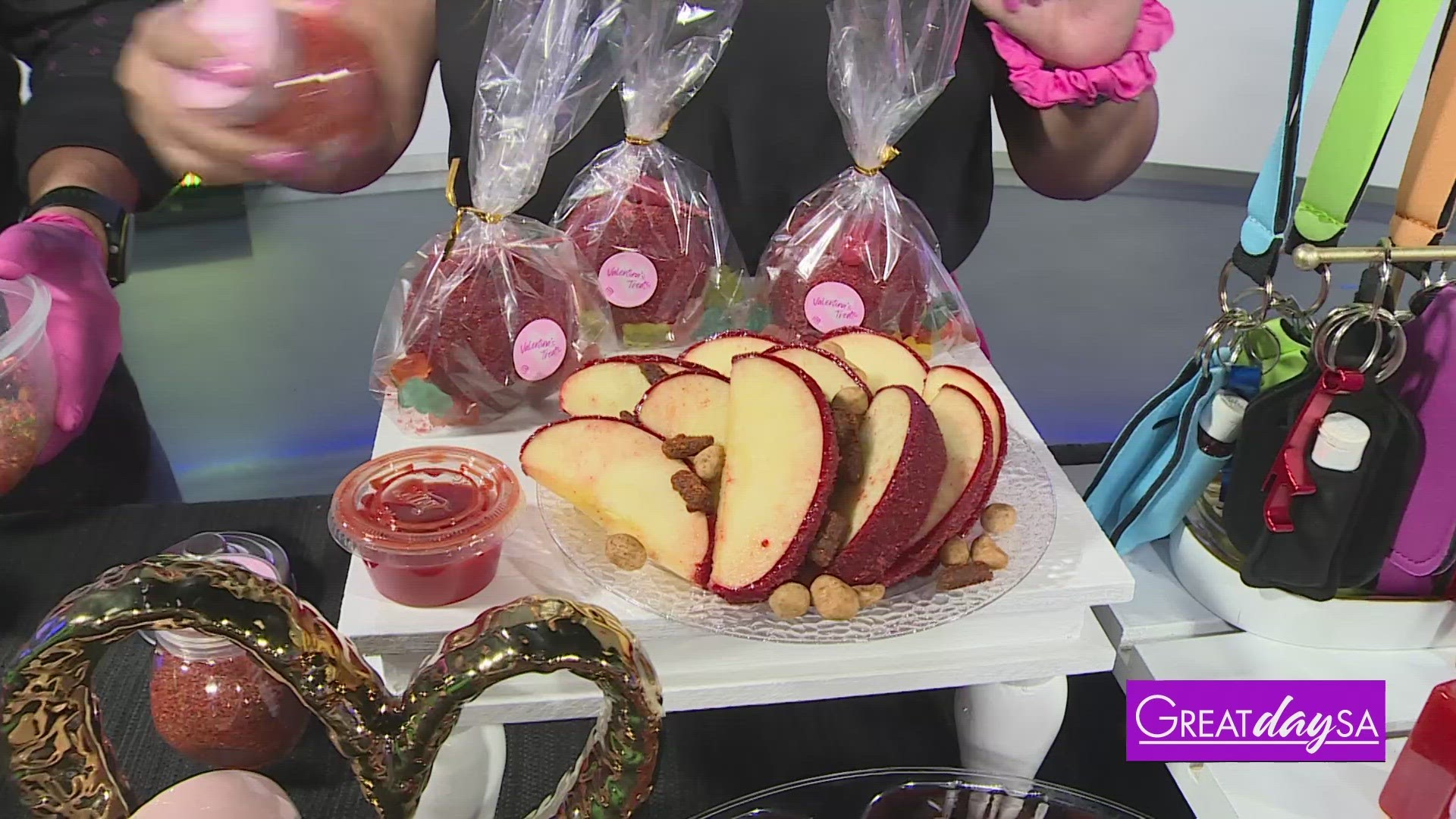 Marcela Alba with Valentina's Treats shares her custom chamoy treats & snacks.