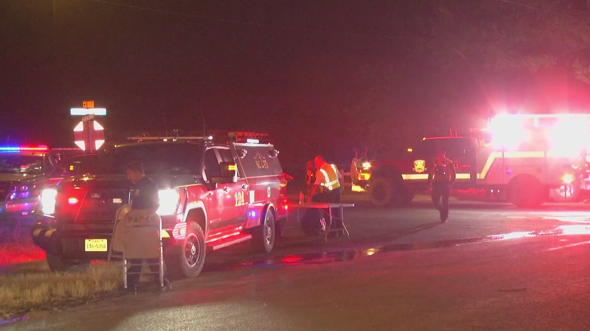 About 30 homes were evacuated in the area of Silver Mountain Drive. Officials say it started as a controlled burn before getting "out of control." 