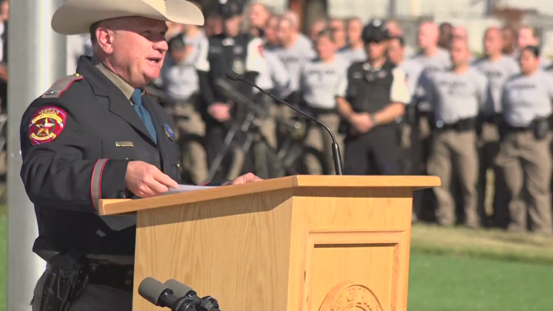 He was sworn in Monday morning in a special ceremony.