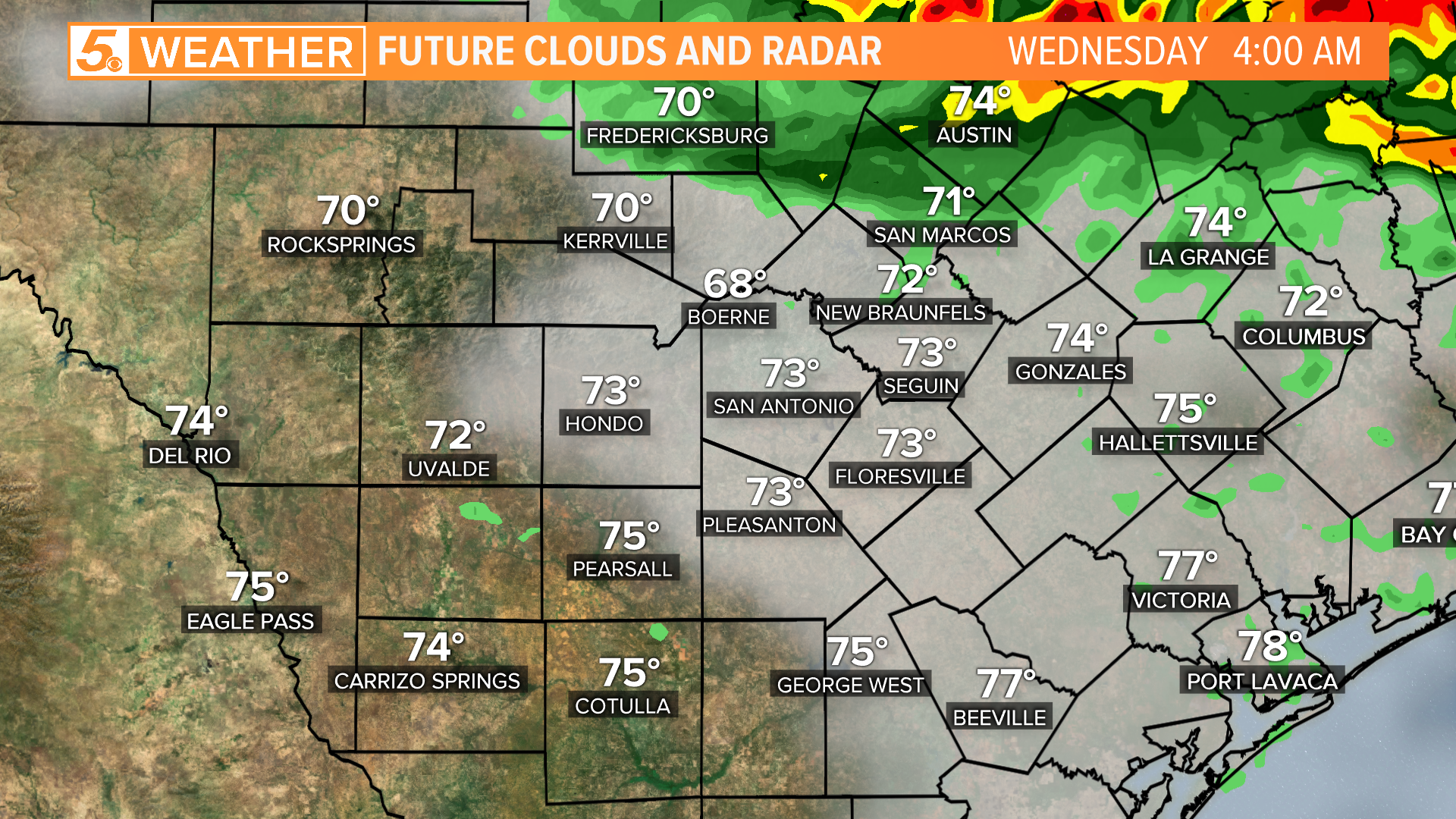 Severe weather possible in parts of South Texas Wednesday morning ...