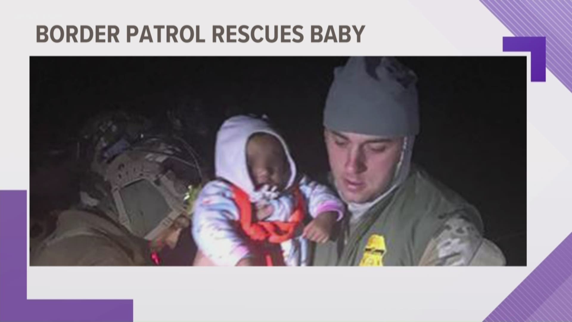 More than a dozen Central American migrants were rescued from the Rio Grande River Thursday, including a newborn baby.