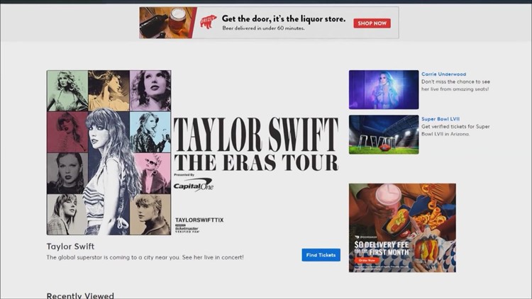 Taylor Swift tour sparks debate about TicketMaster's dominance in the ticket market
