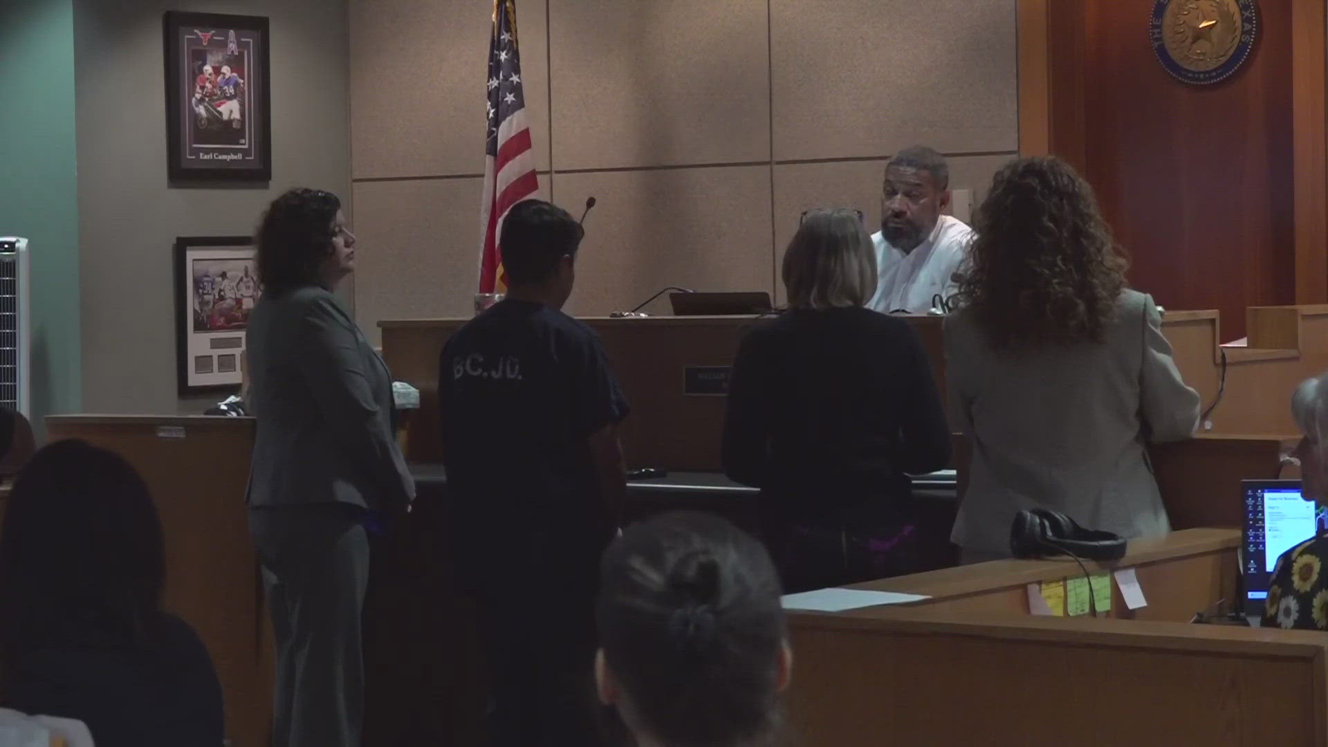 The teen boy appeared in juvenile court Wednesday.