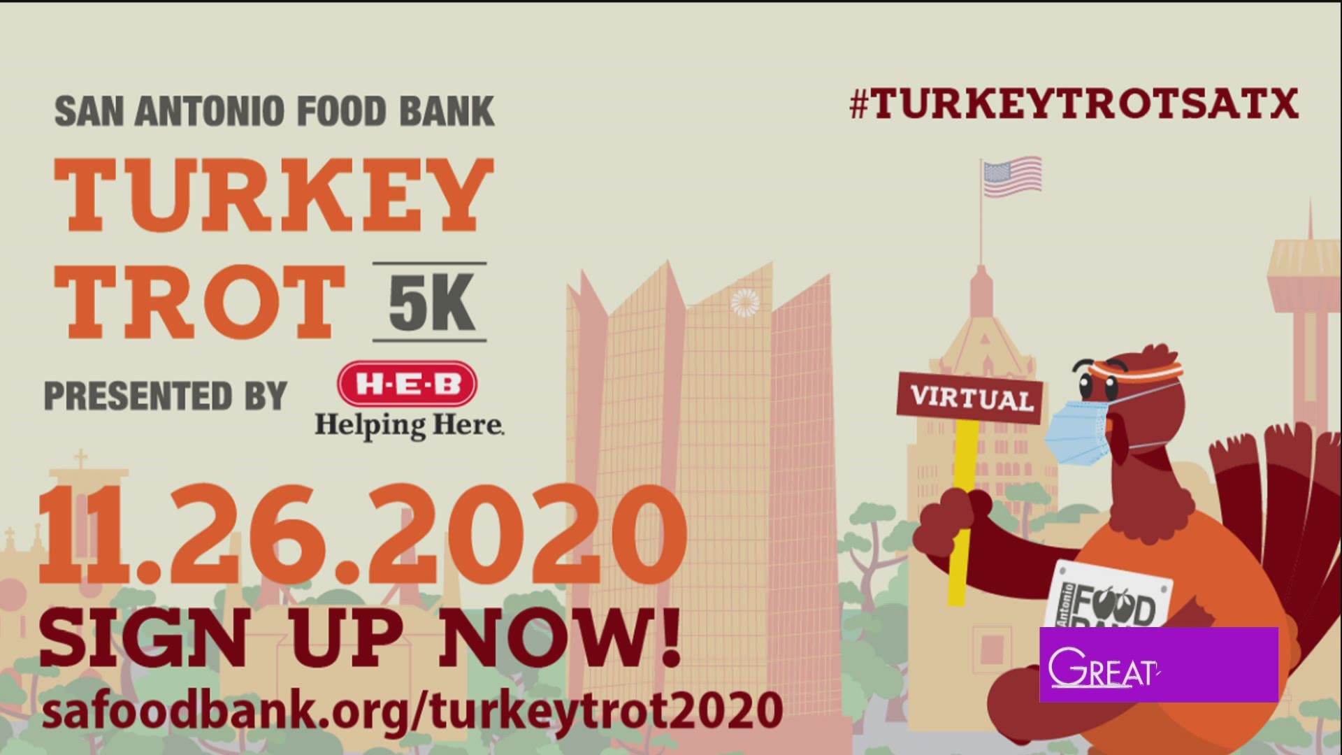 More families are experiencing hunger this holiday season than ever before because of the pandemic. Learn how you can sign up for the virtual Turkey Trot today.
