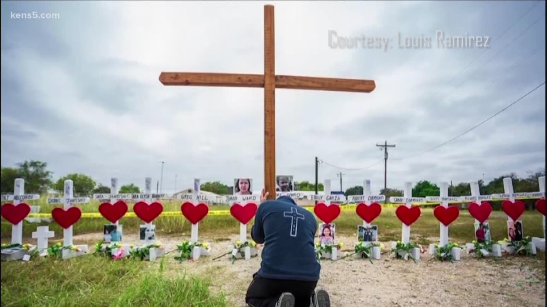 Lupe Navejas teared up as she remembered her brother and sister-in-law, both killed in the massacre at Sutherland Springs one year ago