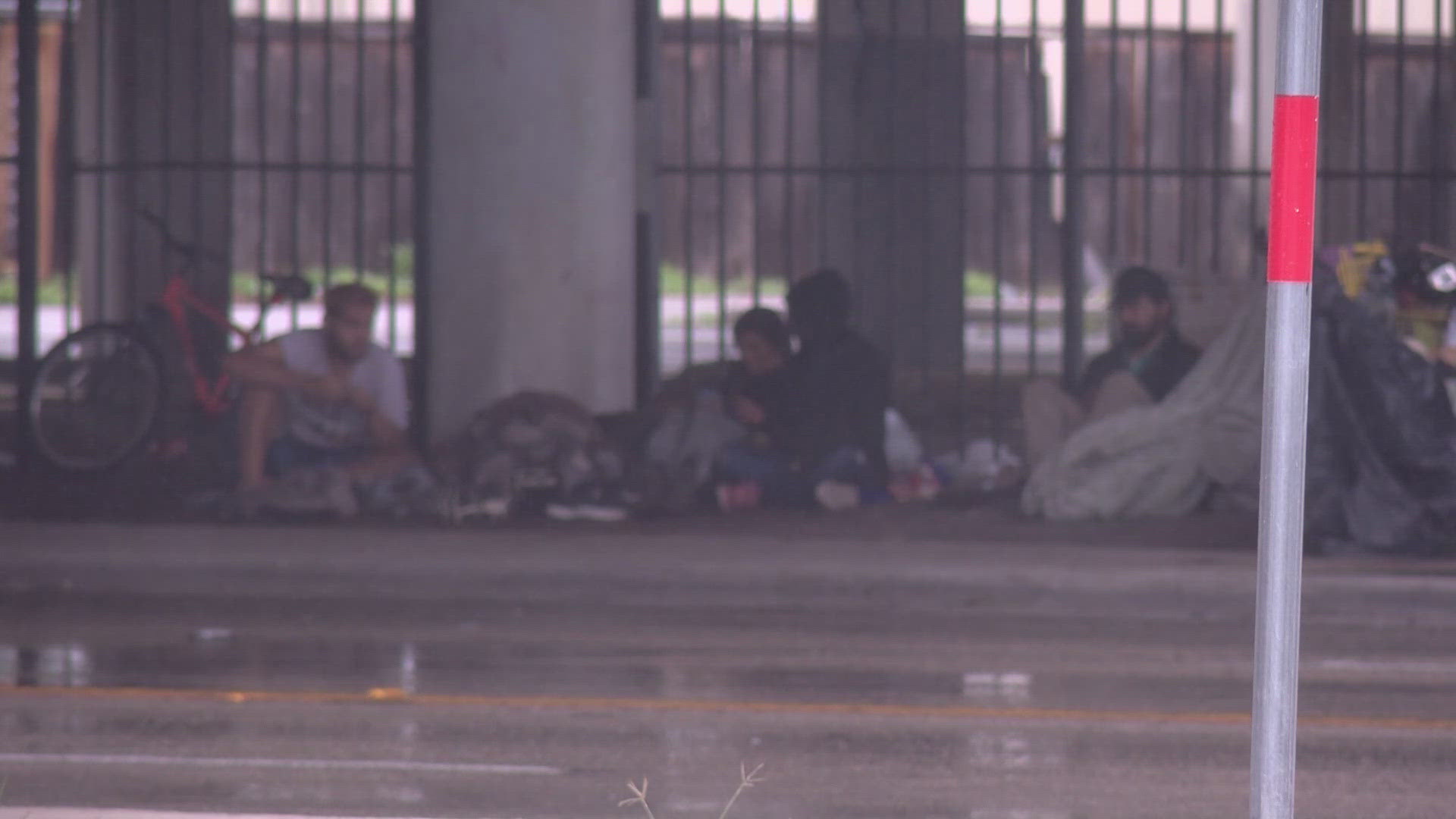 Crews have been working with the homeless community to ensure they're not camped out in drainage areas.