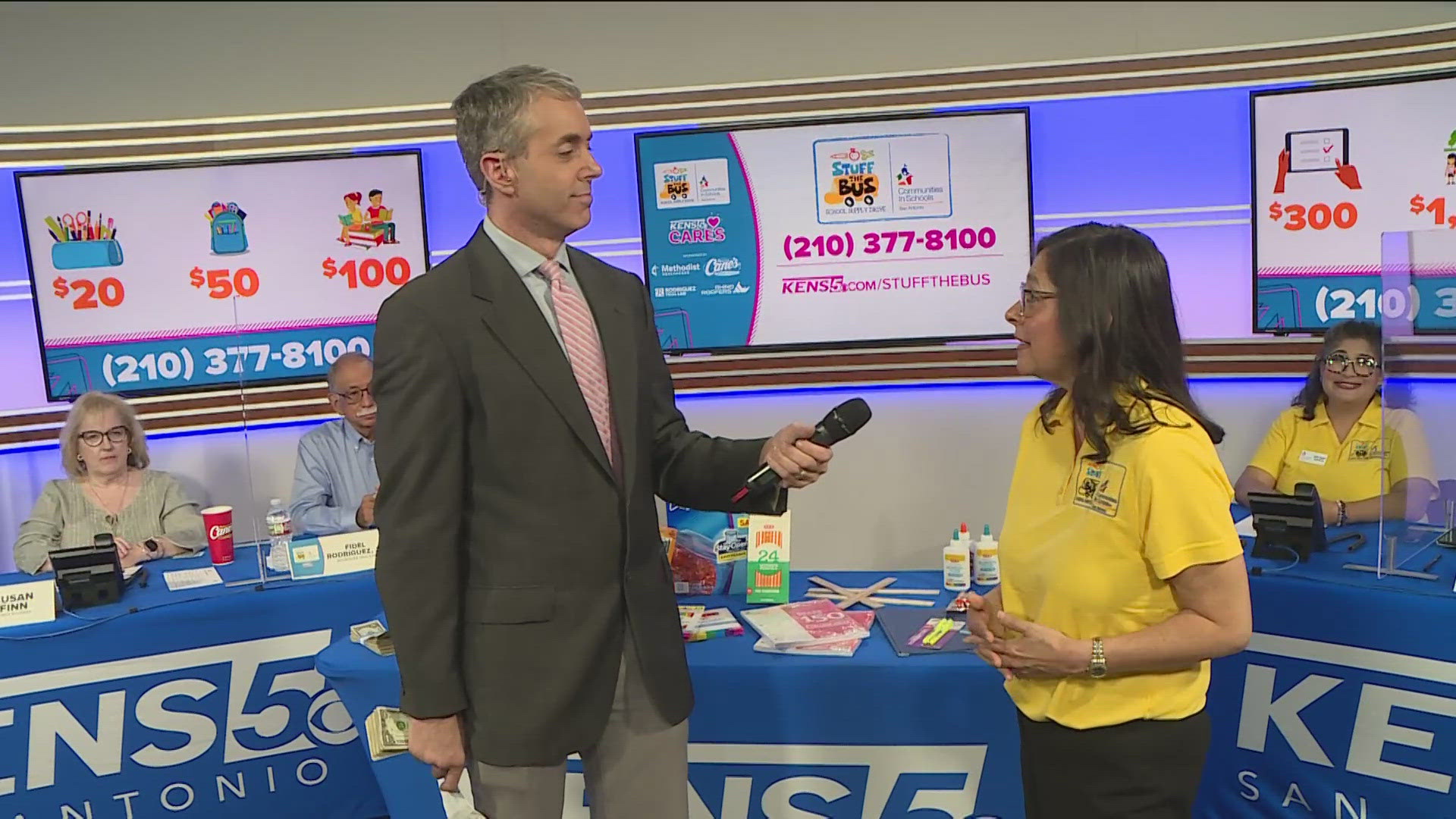 Jeremy Baker was at the Stuff The Bus Phone Bank helping to monitor the calls from enthusiastic donors.