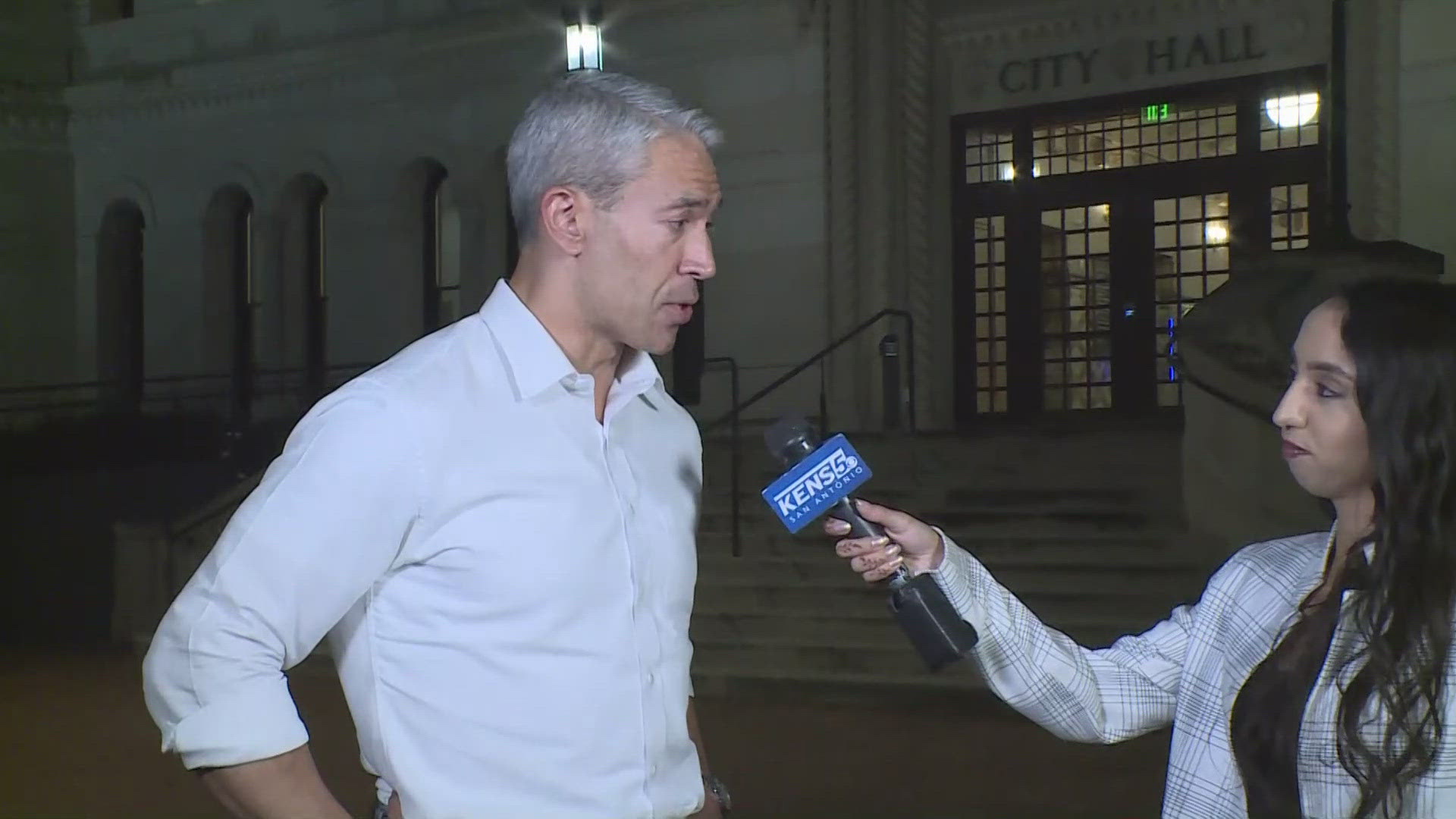 Mayor Ron Nirenberg was live at City Hall. 