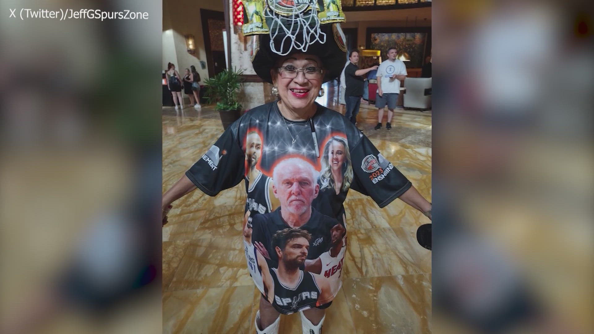 Laurian was well known by fans, and even the players for her devotion to the silver and black.