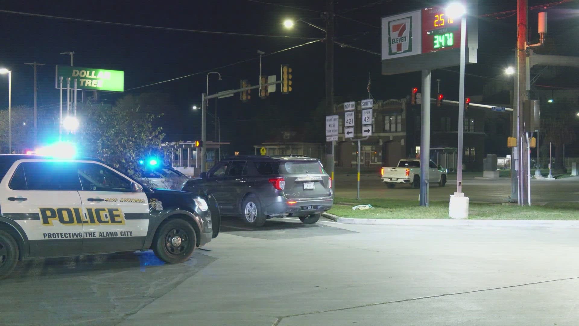 He was able to drive himself to a nearby convenience store to call for help.