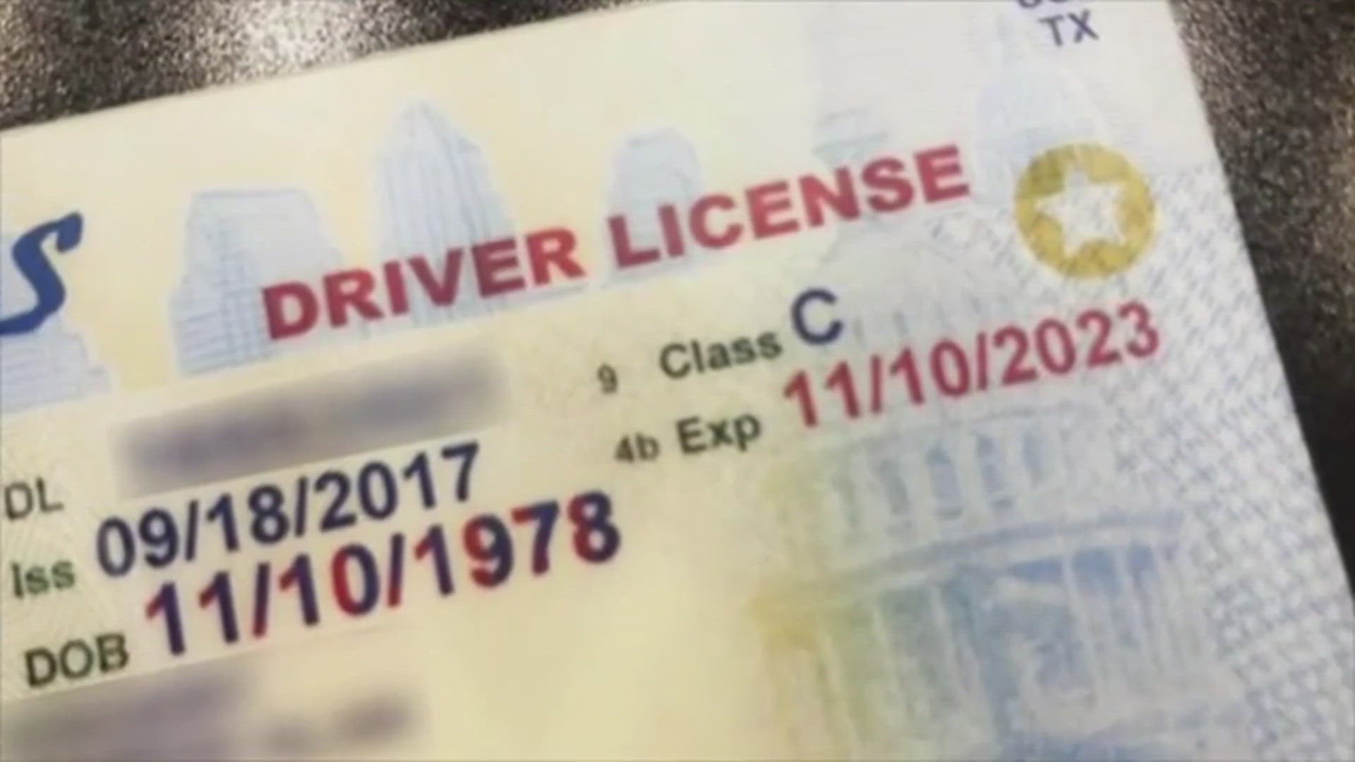 The Department of State Health Services says people can only change the license if errors are made.