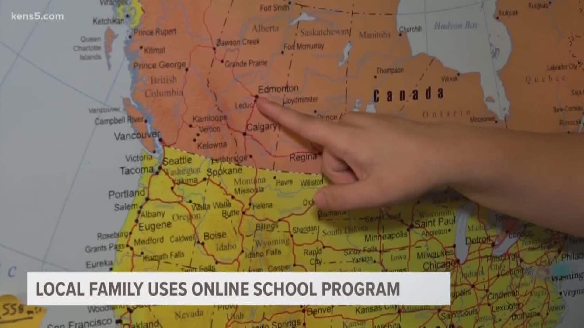 A local family is using an online school to allow them to travel to Alaska and help their kids get an education at the same time.