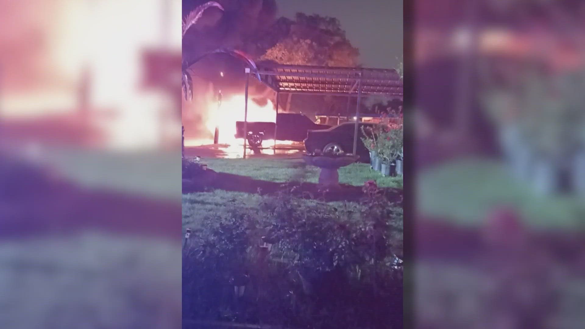 A fire destroyed five cars in the driveways of residents in a neighborhood on Greencrest Drive.