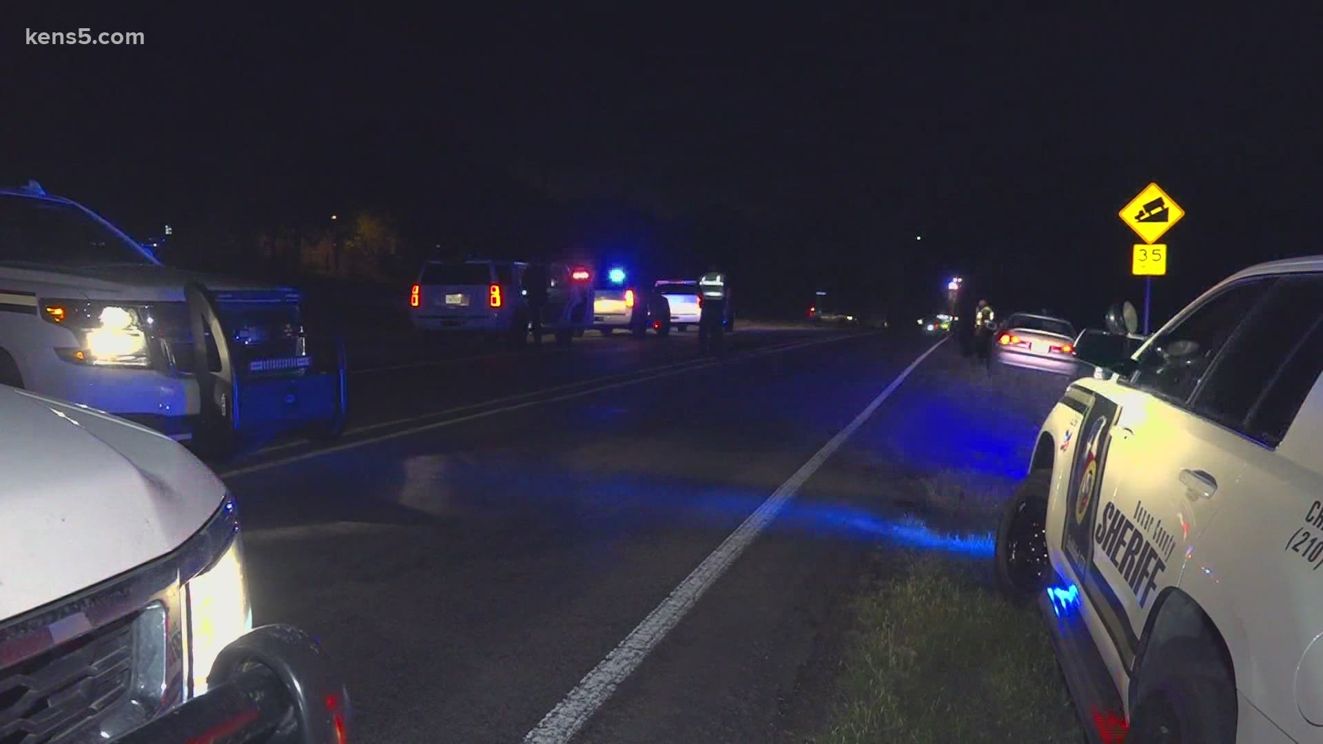 Deputies say a man who was driving southbound hit the victim because he couldn't see him.