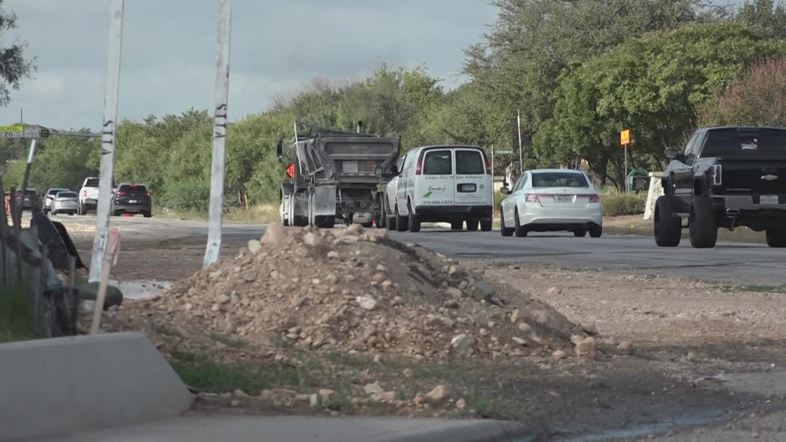 Drivers Say Construction On San Antonio Road Is Causing Tires To Pop drivers-say-construction-on-san-antonio-road-is-causing-tires-to-pop