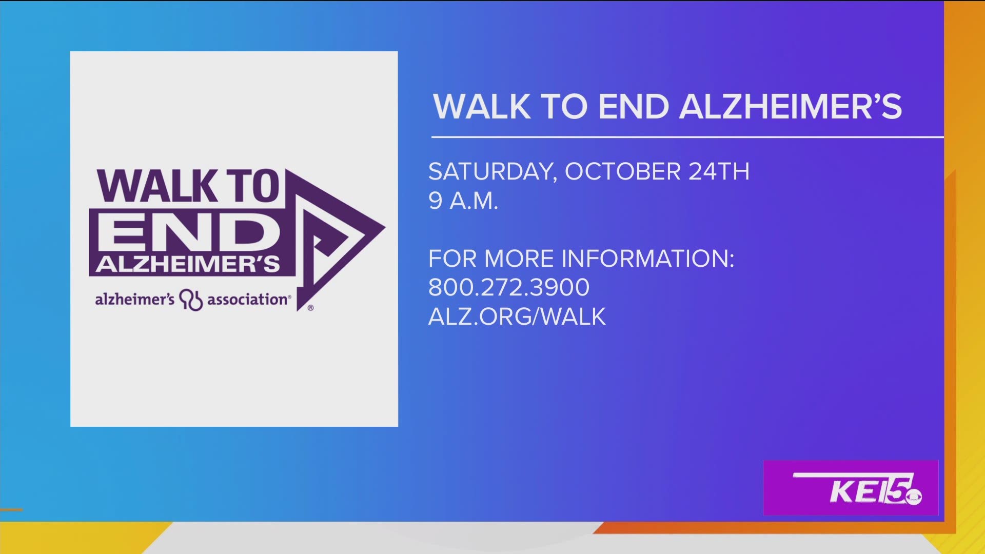Jonathan Barker is a Committee Chair for the Alzheimer's Association in San Antonio. He shares more about the virtual walk happening this year.
