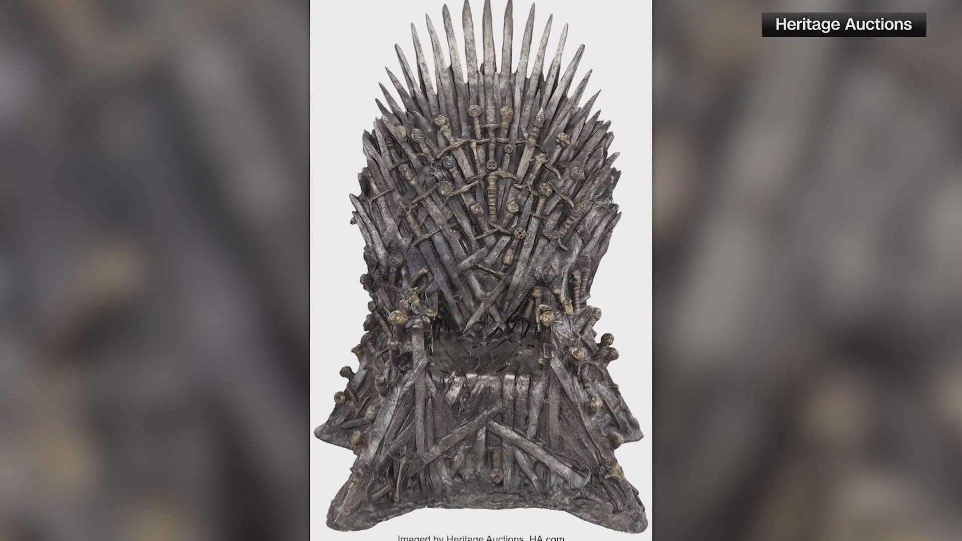 The top-dollar item was the very thing the characters in the series vied for throughout its eight-season run: the Iron Throne.