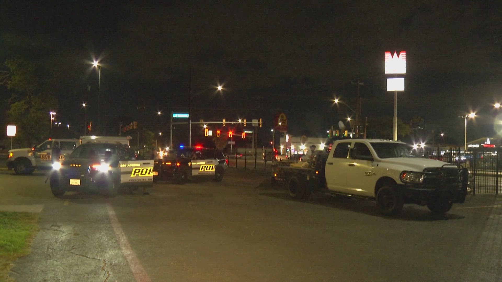 The man was crossing the intersection of South General McMullen and West Commerce. A truck turning on West Commerce then hit the man, according to police.