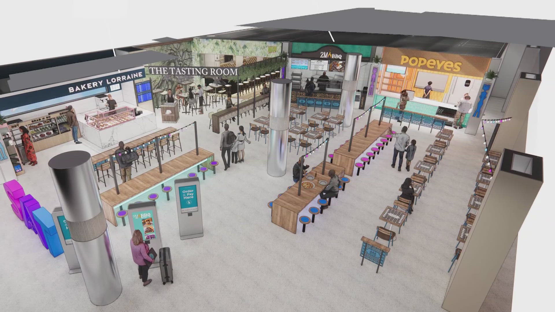 The airport says 75% of the selected concepts are locally rooted, giving travelers a unique taste of the area while supporting local businesses.