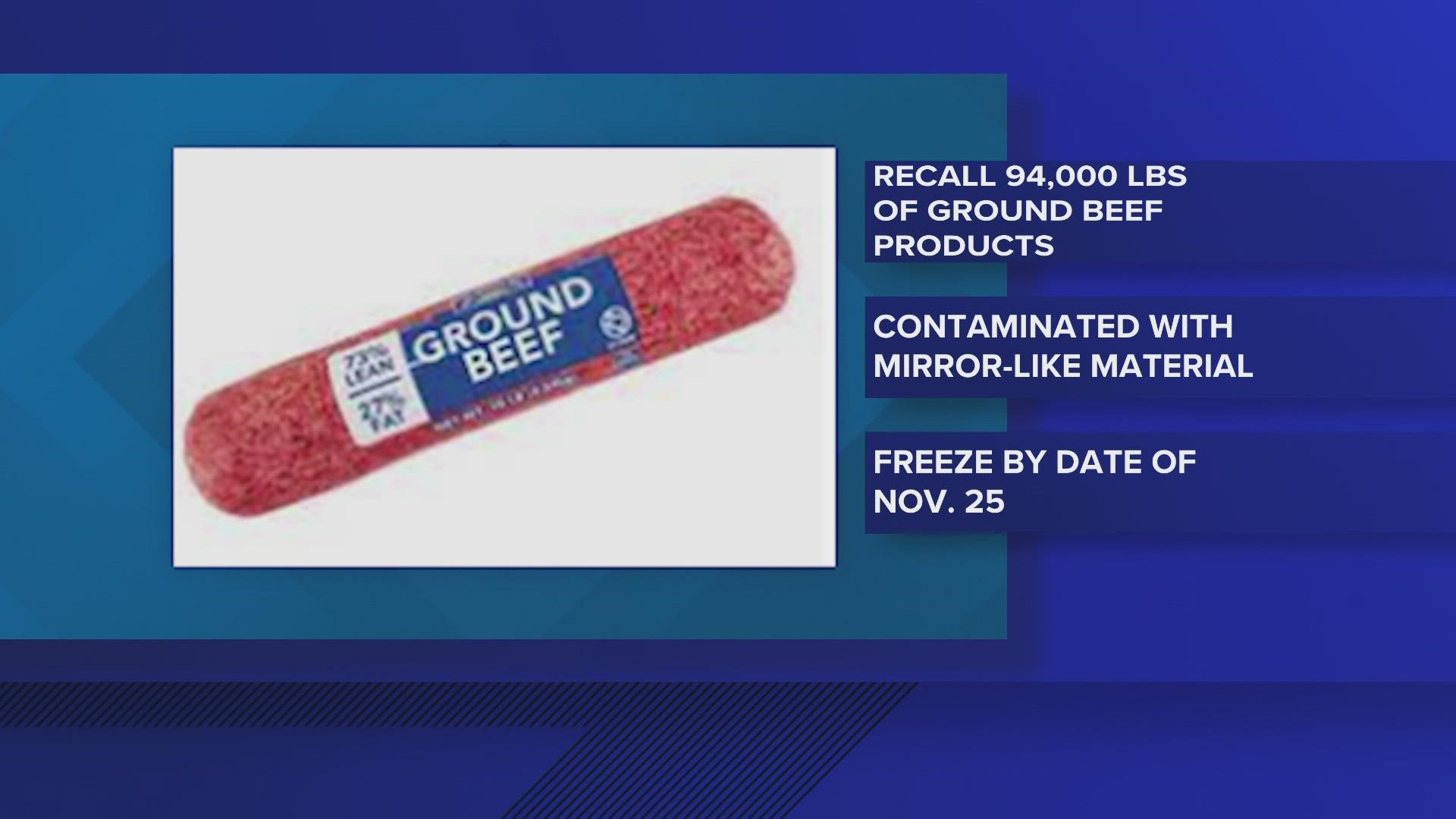 The Texas grocer says the products are specifically from the company's Amarillo facility.