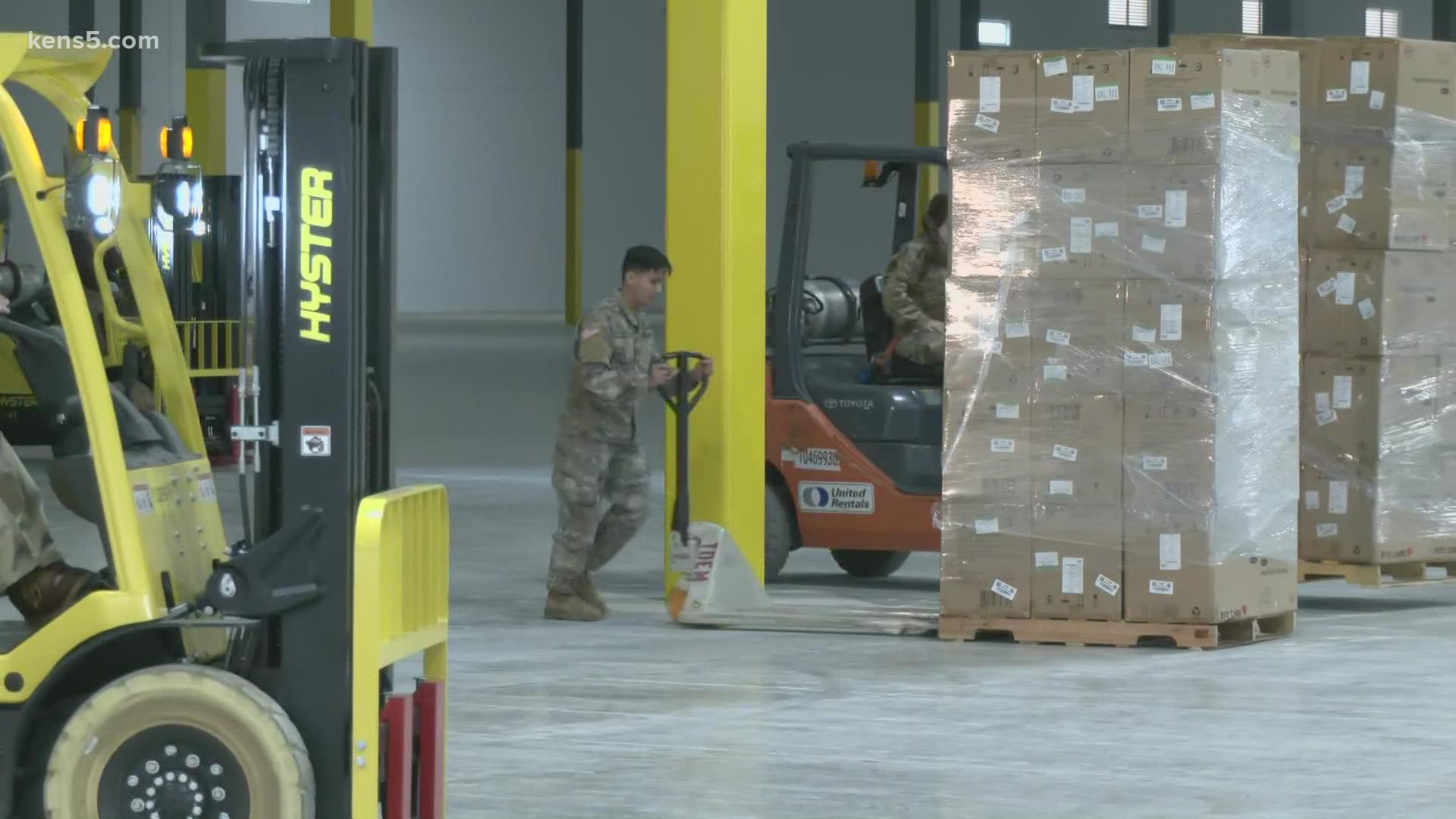 The first of 8 warehouses to house the Strategic Texas Stockpile opens in San Antonio.