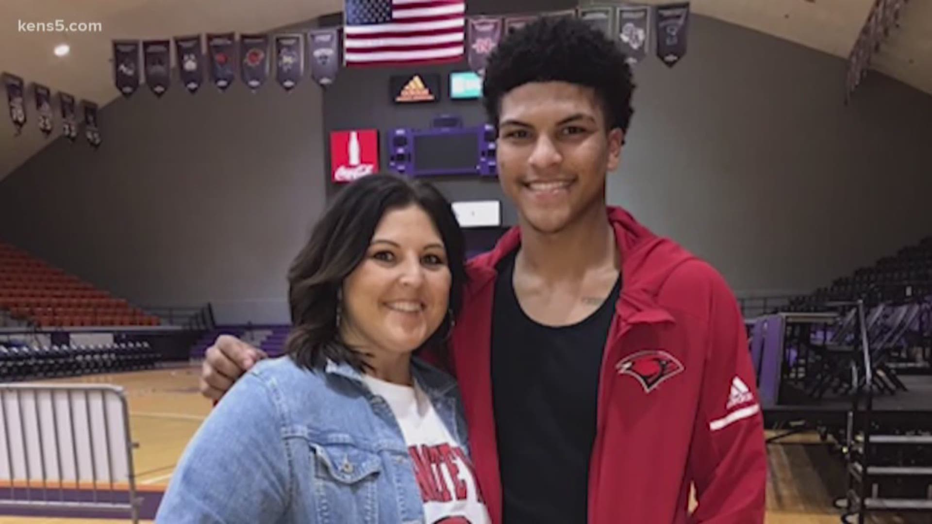 UIW baskeball took a message of thanks and gratitude for one of their own to the next level.