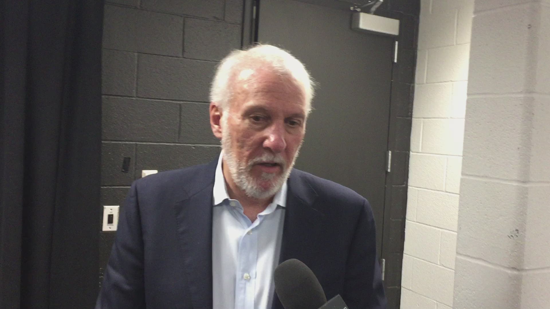 Coach Pop on the Spurs' second preseason game