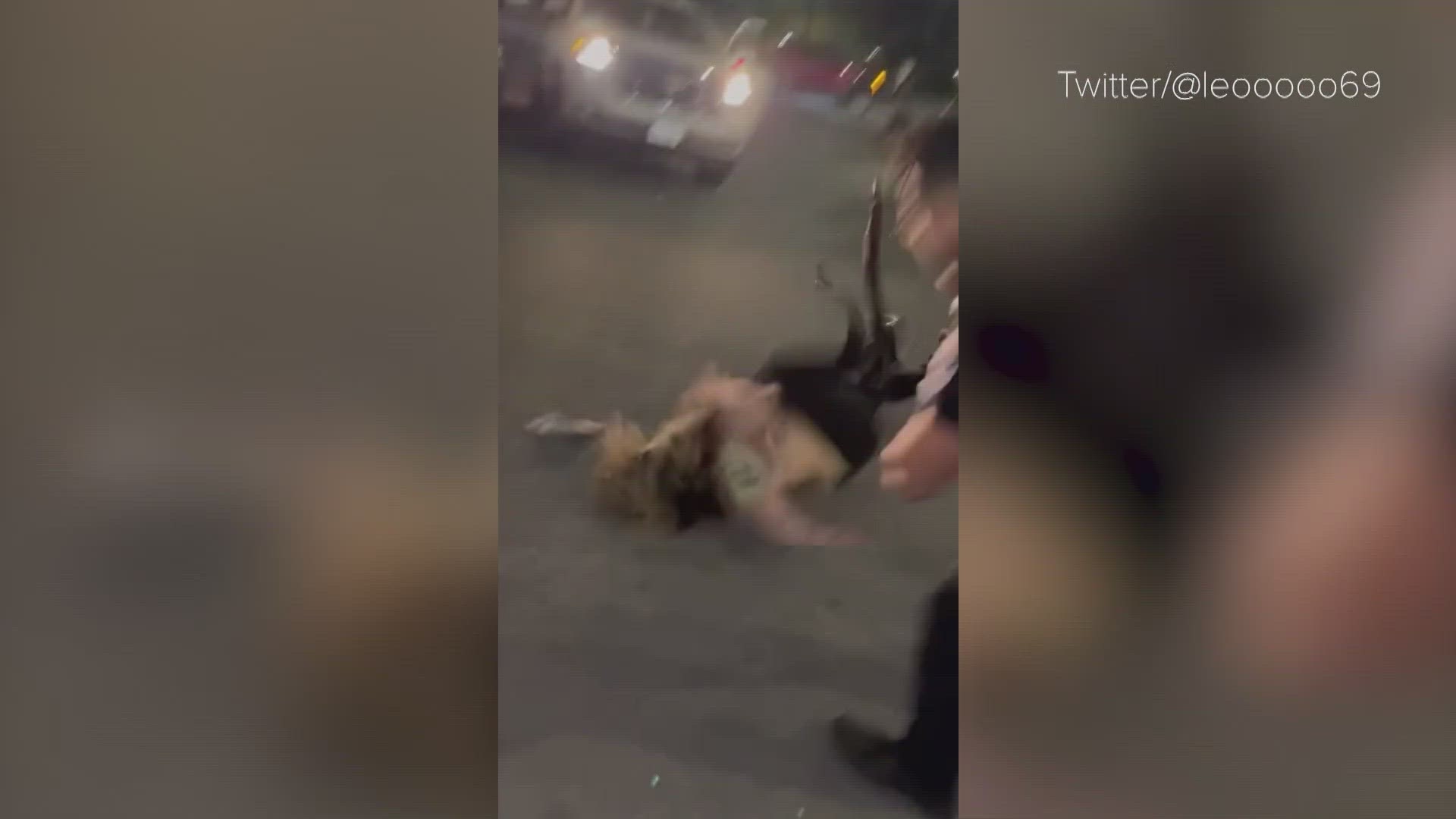San Antonio brawl Video shows security slamming woman to ground kens5 pic picture