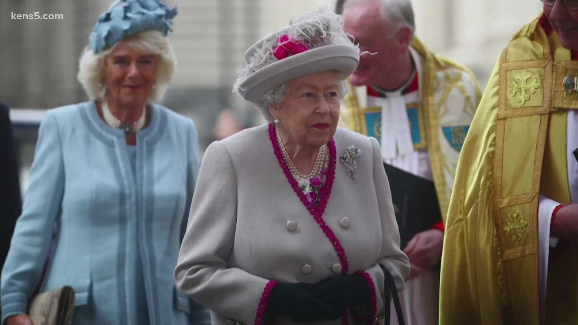 Buckingham Palace said the 95-year-old British monarch is experiencing mild, cold-like symptoms.