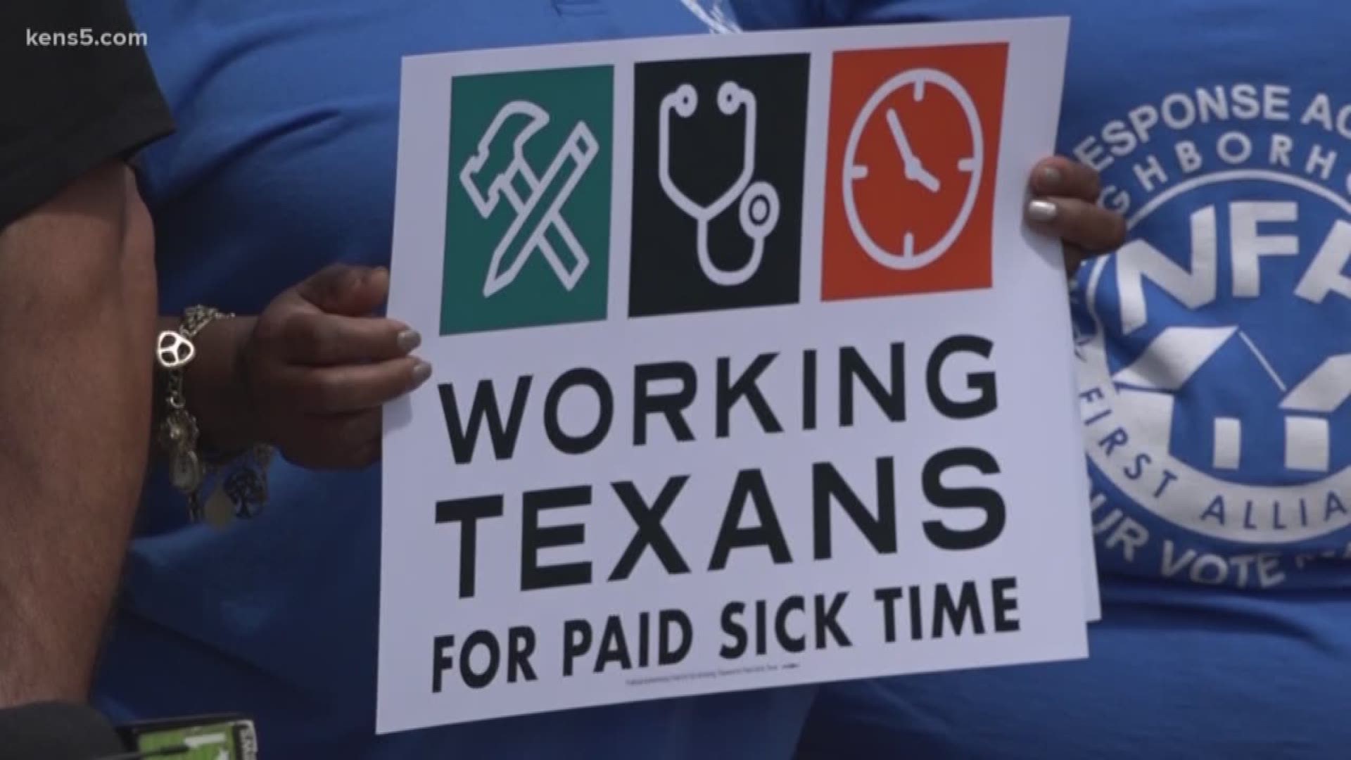 Texans for Paid Sick Time says that the organization collected enough signatures to get paid sick leave on San Antonio's ballot in November.