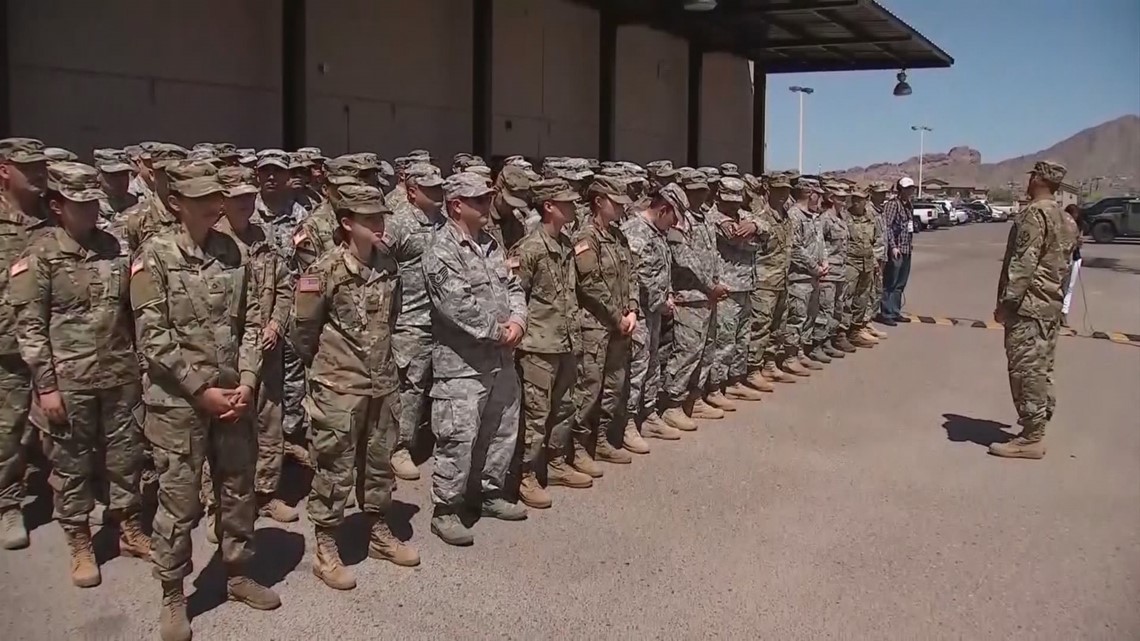 National Guard troops arriving in Laredo