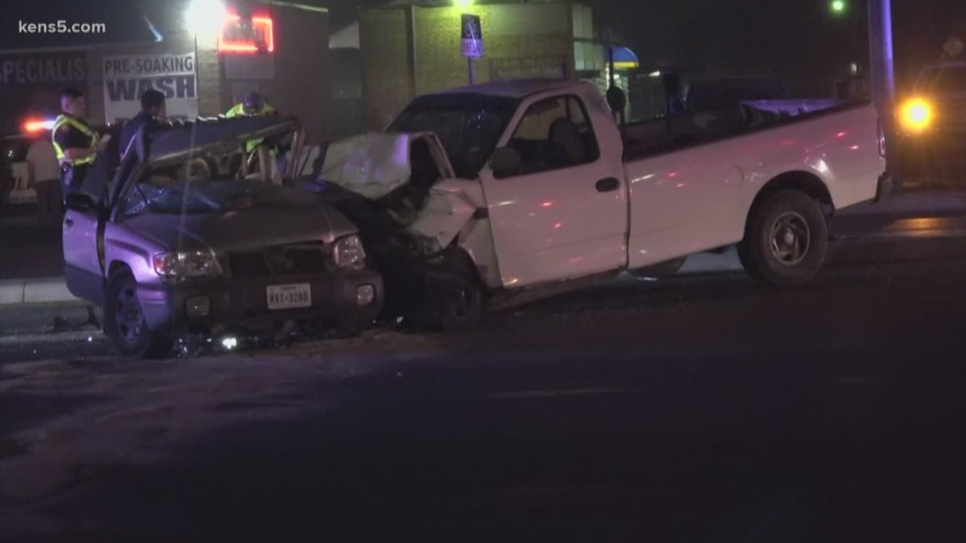 Trinity woman hears loud boom, driver slammed into her two cars