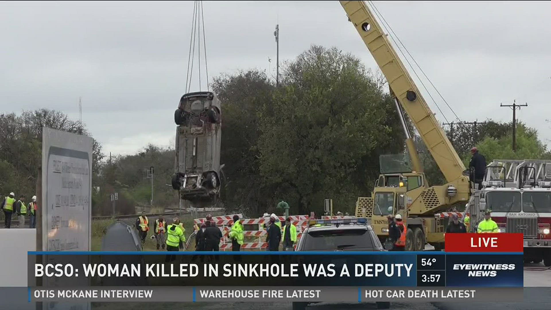 Bexar County Deputy dies in sinkhole