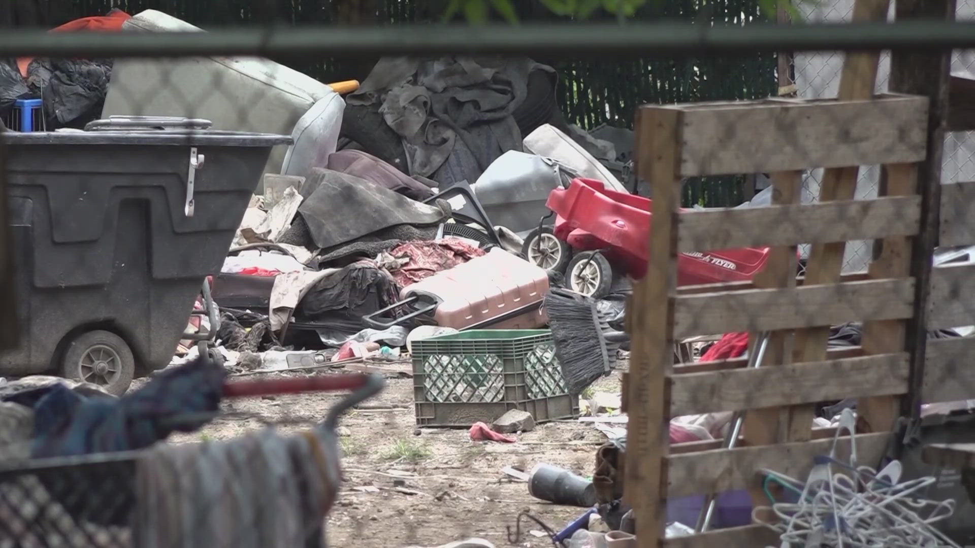 "It's beyond a garbage dump!," neighbors say of the mess.