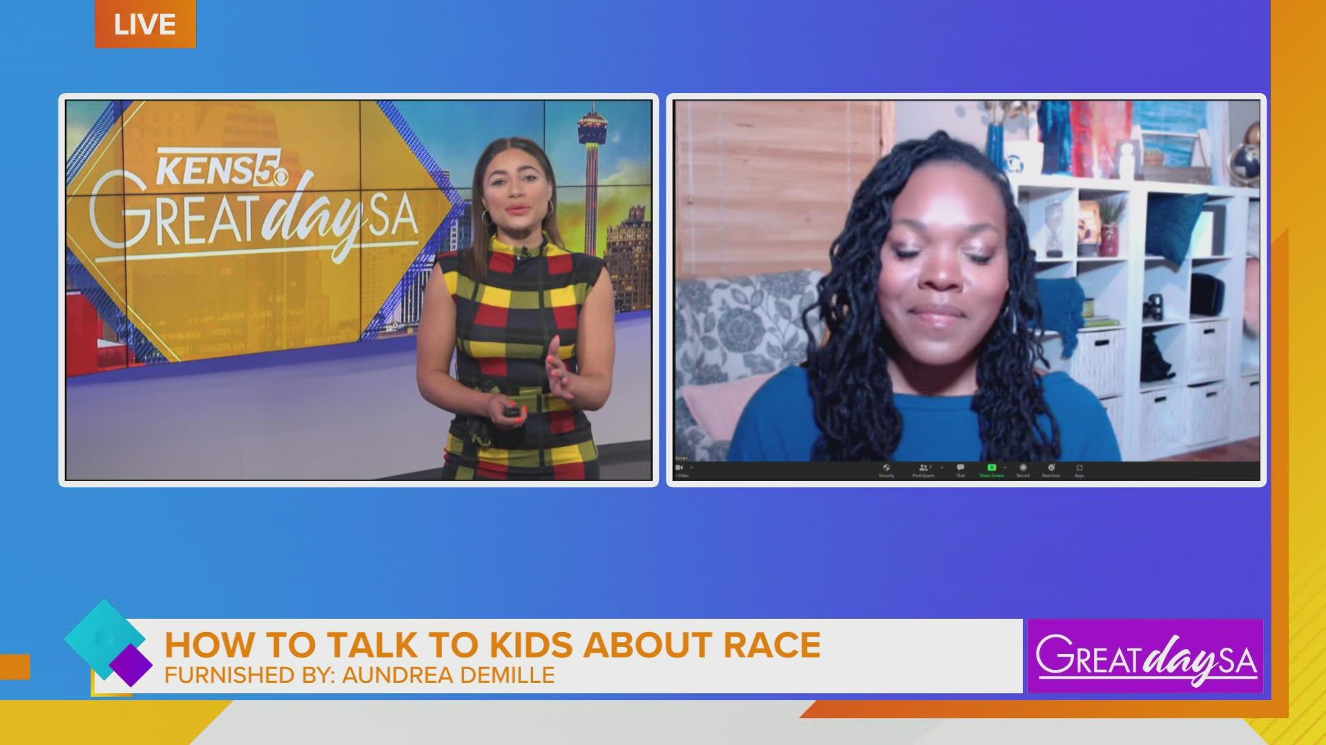 Author, Aundrea Demille, shares how adults can help kids understand race and identity