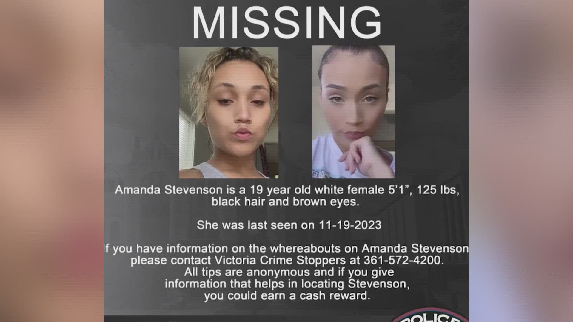 Authorities said Amanda Stevenson had an "associate" who would drive her around the area and when detectives tried to interview him, he took his own life.