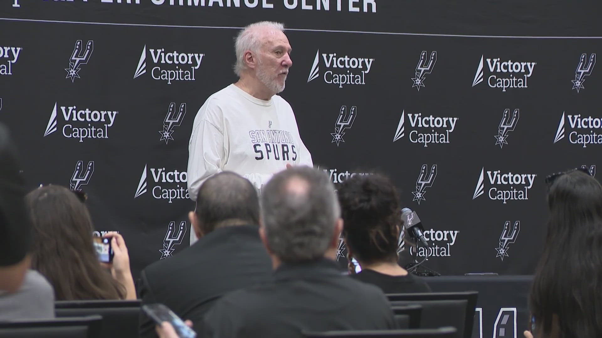 The longtime head coach of the San Antonio Spurs suffered the medical episode Nov. 2 and has been away from the team.