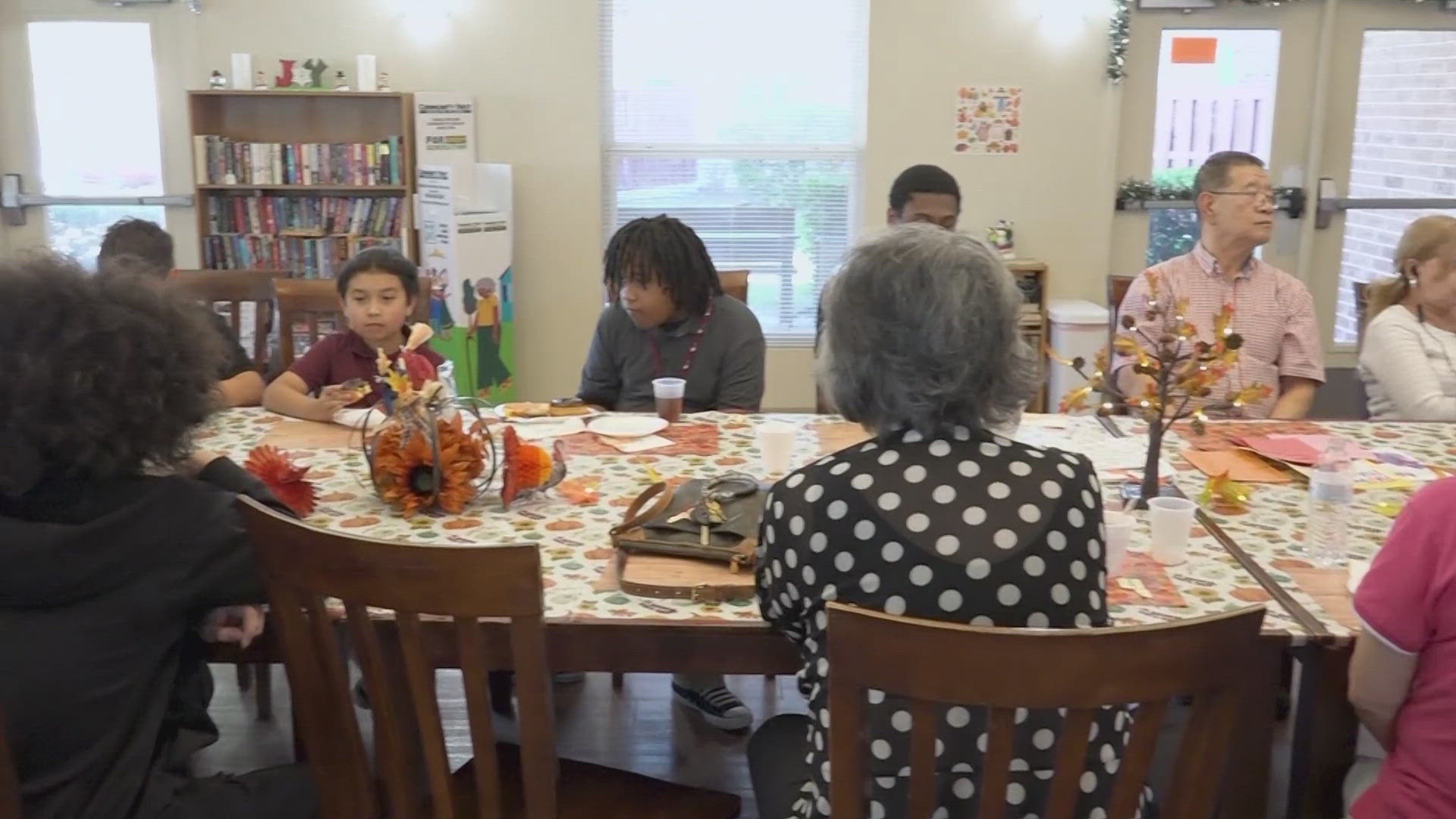 The elementary and middle school students spent weeks designing handwritten Thanksgiving cards for residents at the Newell Retirement Community.