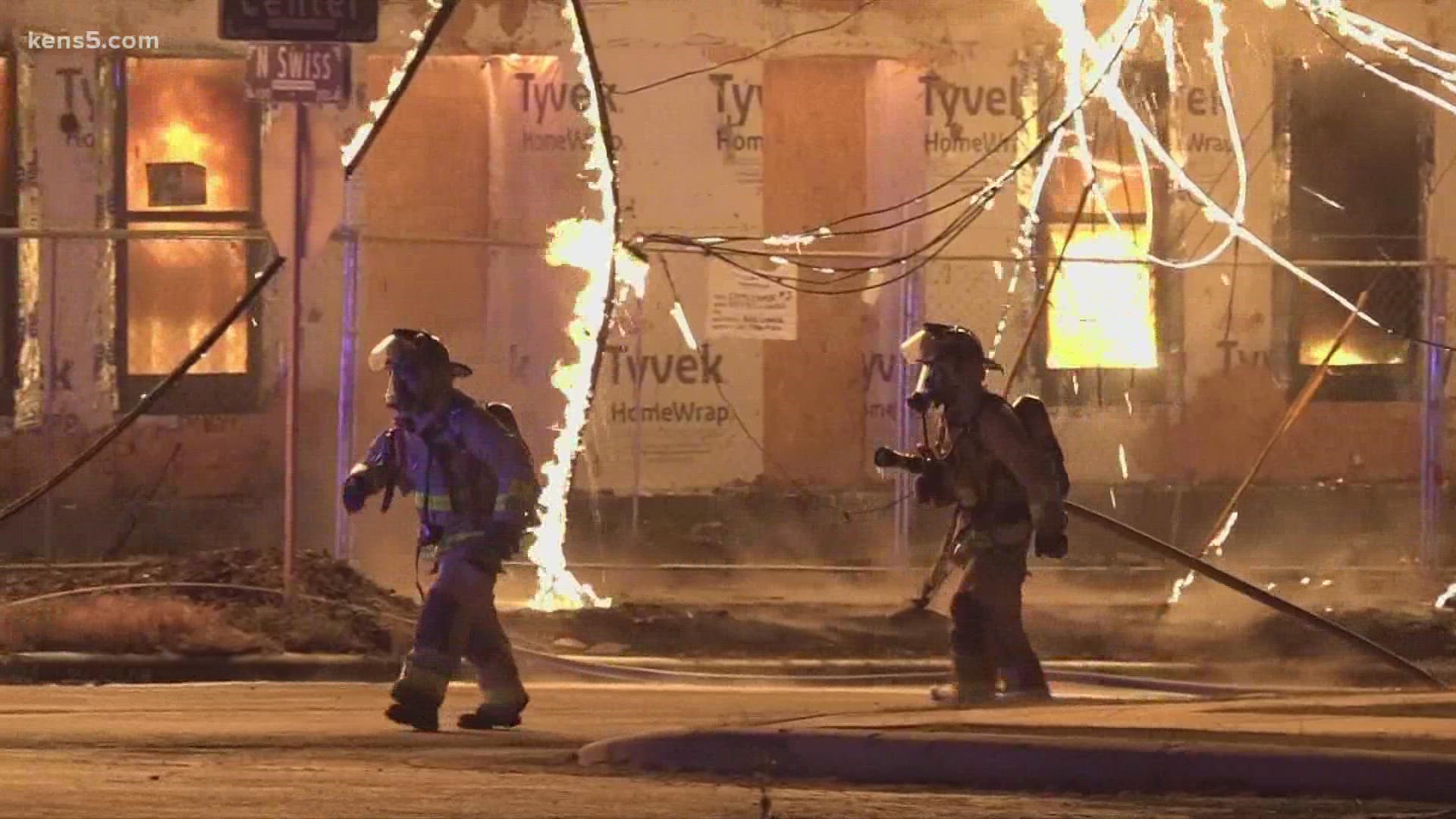 "The flames were busting all the windows on the sides of the houses and melted my neighbor's car."