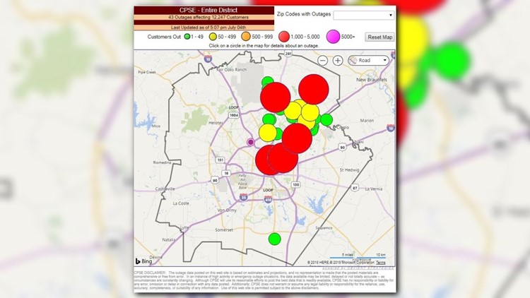 Cps Working To Restore Power In San Antonio Area Kens5 Com