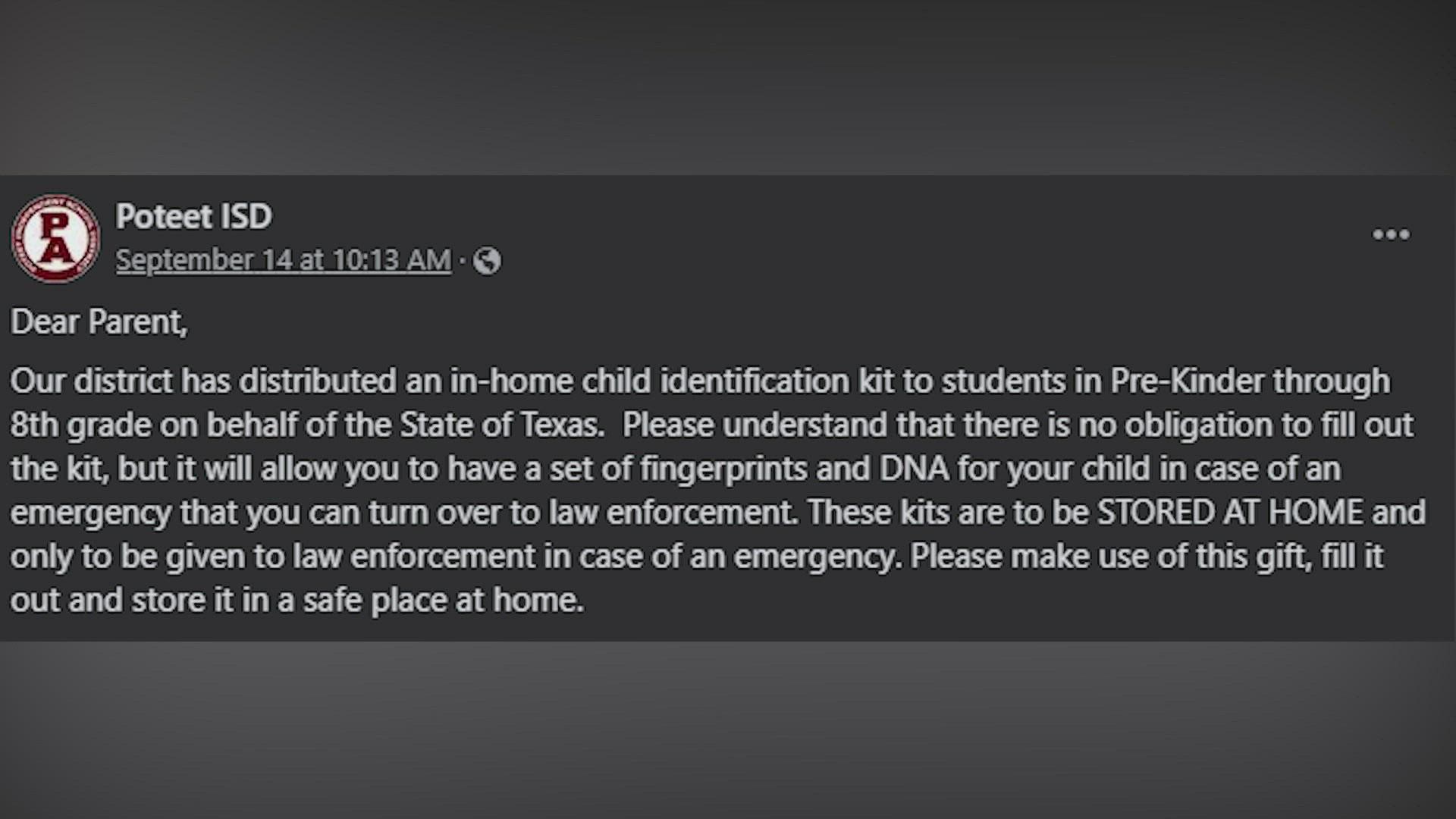 Poteet ISD helping parents think ahead when it comes to emergencies