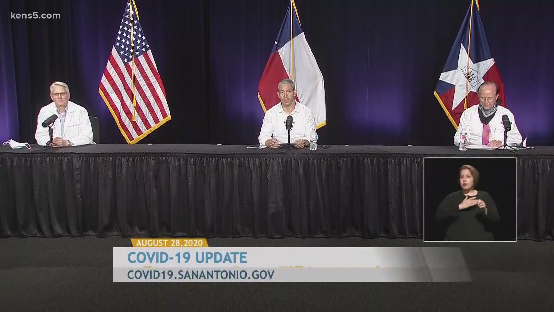 San Antonio Mayor Ron Nirenberg shared there are 13 new deaths which occurred between July 2 and August 24. The total amount of deaths is now 780.