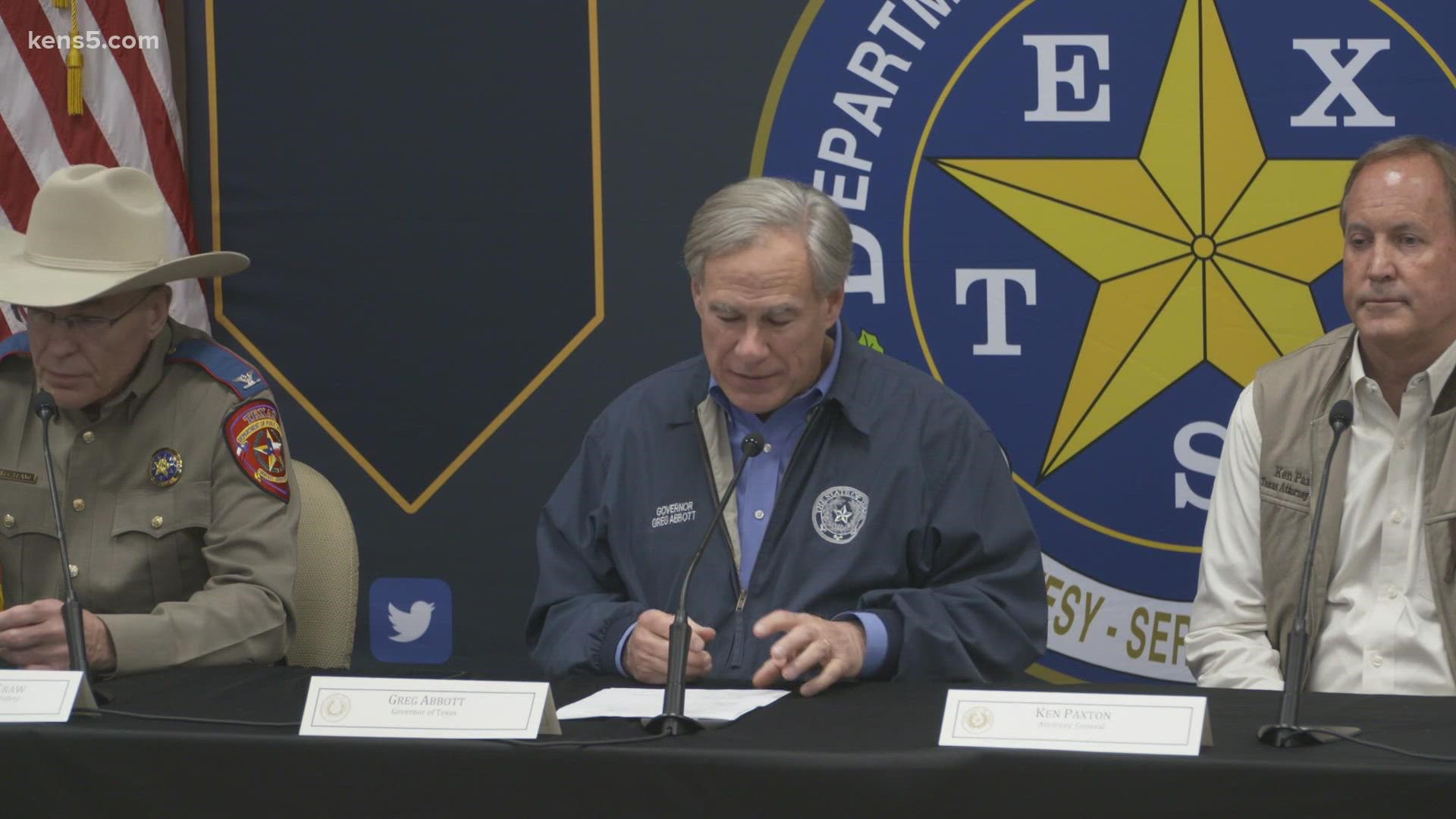 It's part of the one-year anniversary of Operation Lone Star, which was launched to "combat the smuggling of people and drugs into Texas."