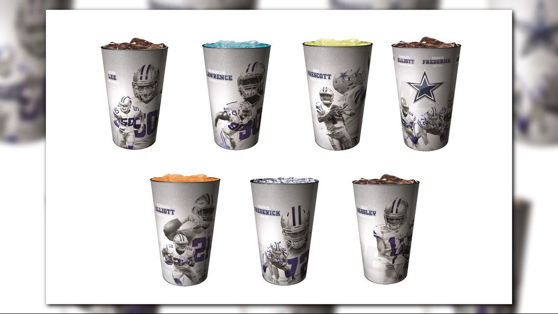 Seven Eleven Dallas Cowboys Souvenir Plastic cup Group of 5