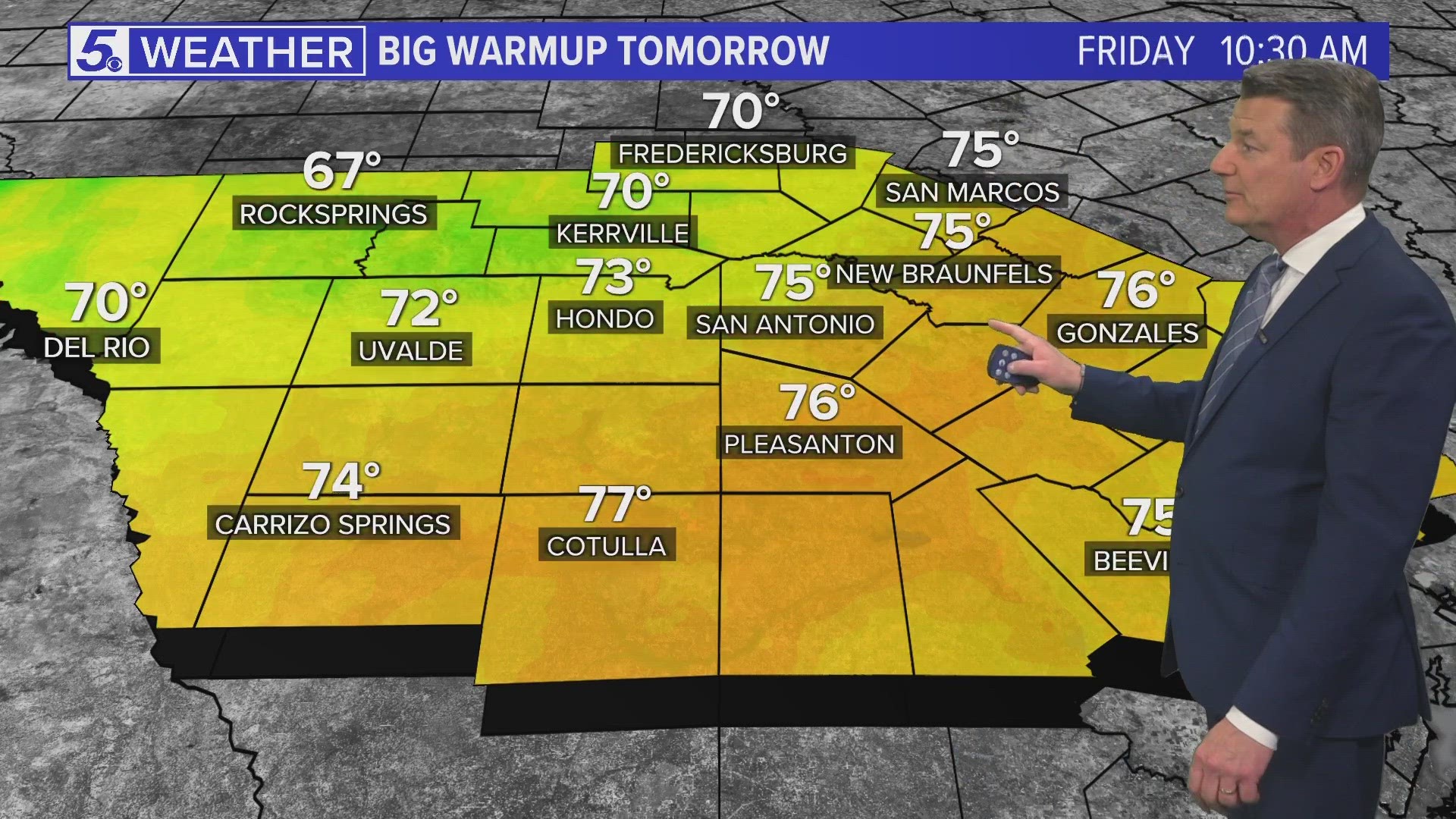 Temperatures will be in the 90s next week.