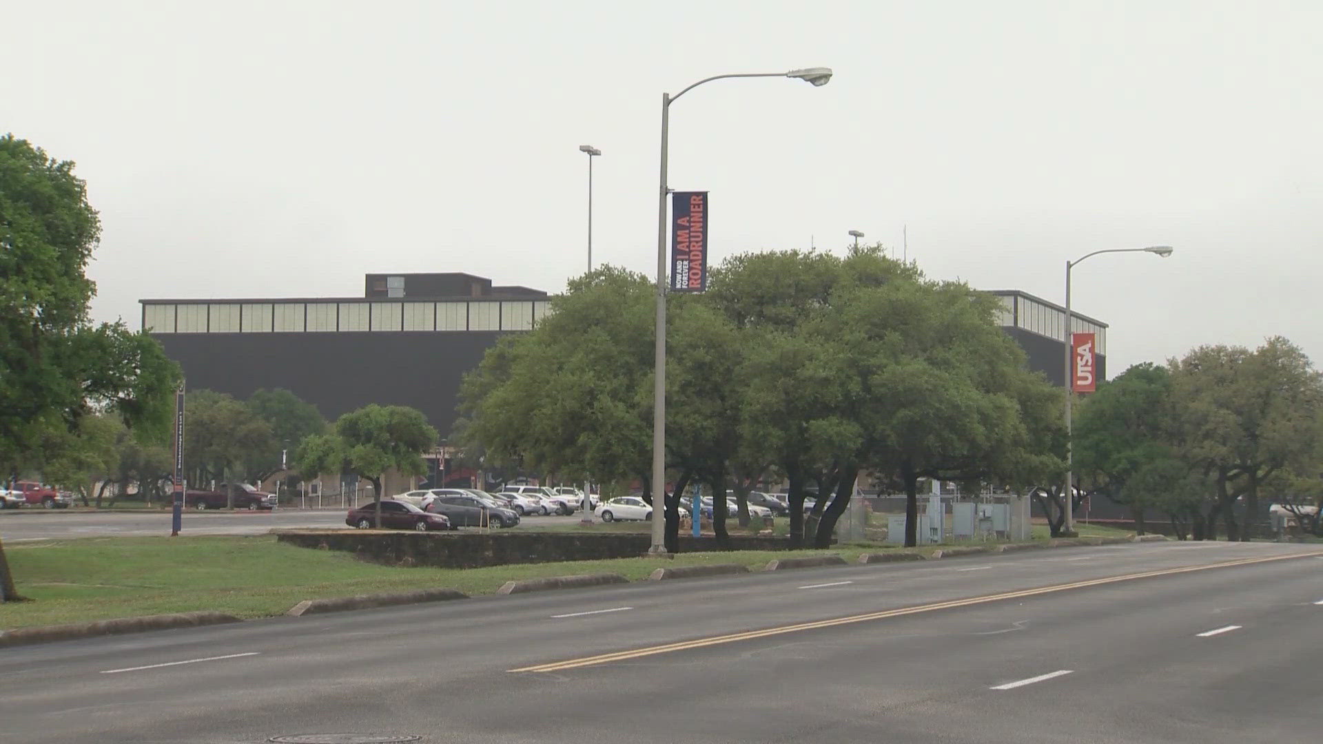 Campus police said the suspect was a complete stranger who broke into the apartment through a window.