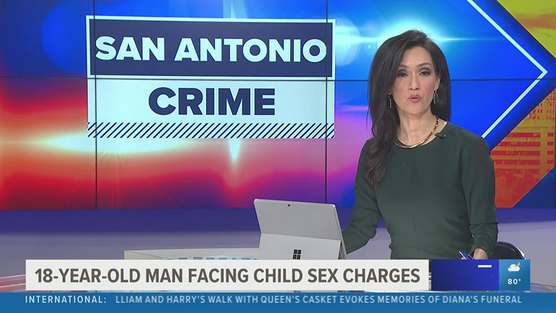 Xxnxhotsex - 18-year-old arrested and facing three child sex charges | kens5.com