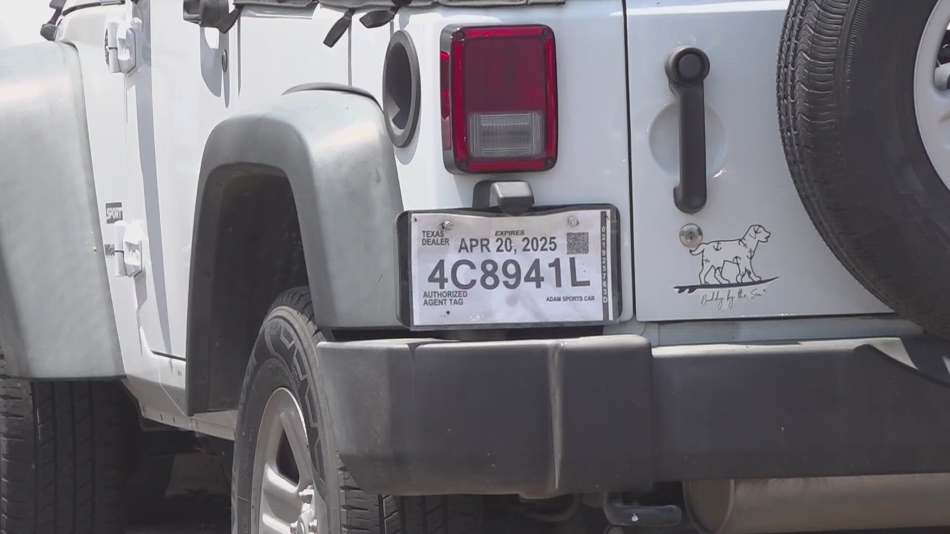 Texas paper license plates on the road after September will be expired.